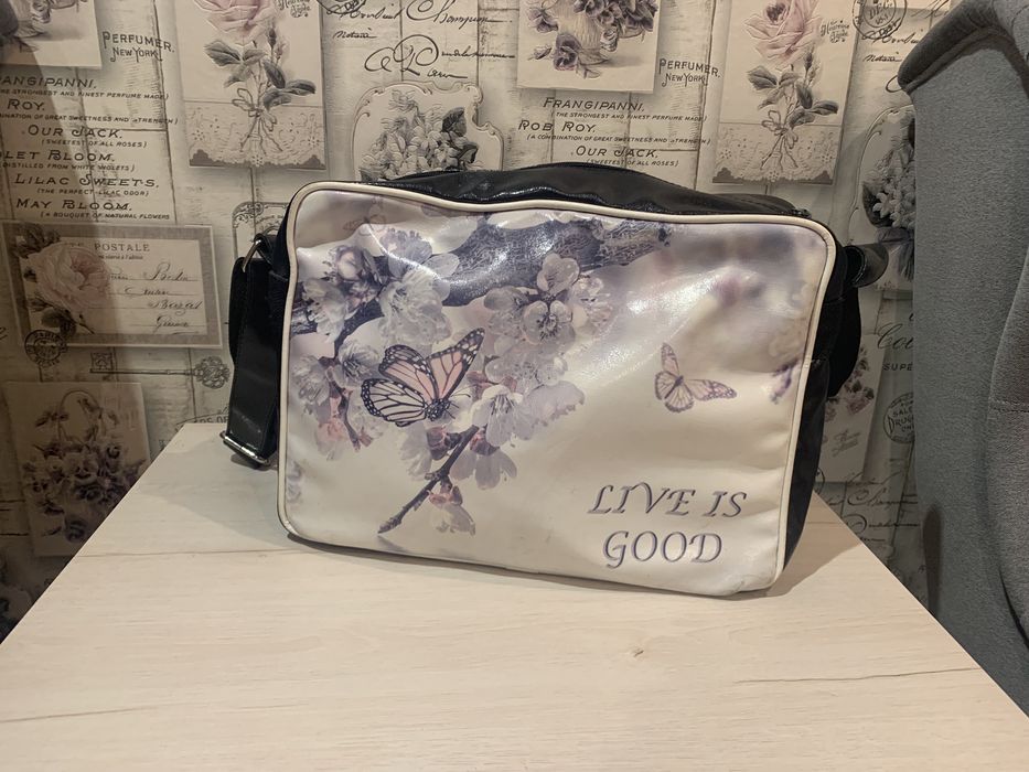 Torebka na ramie z nadrukiem