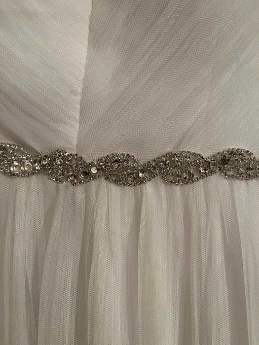 Suknia ślubna plisowana r. 40