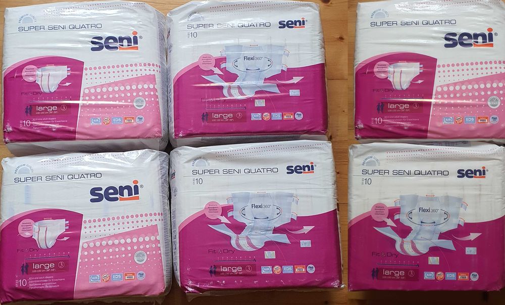 60 szt. - Super Seni Quatro Pieluchy Dla Dorosłych Rozm. L (3)