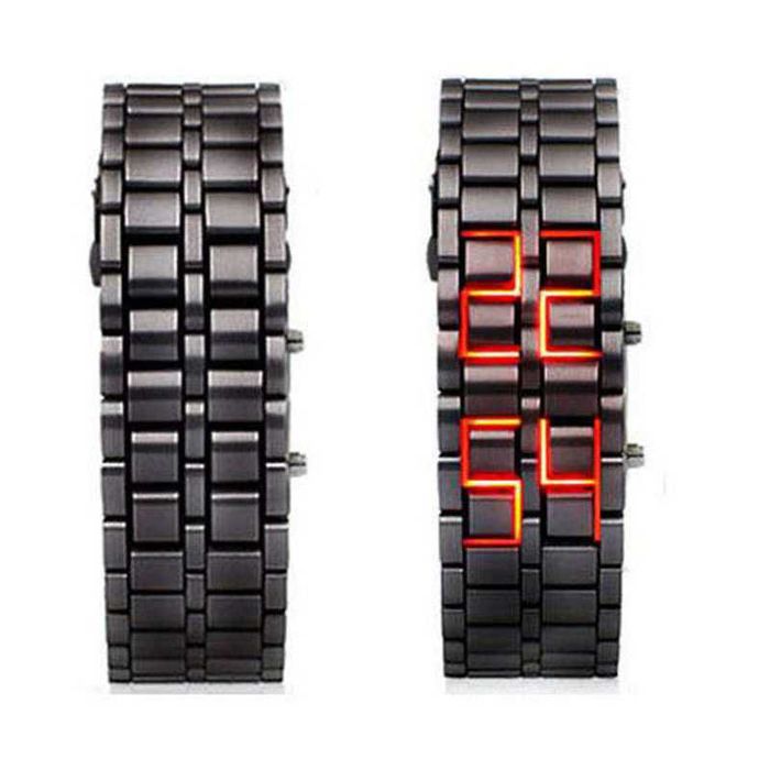 Pulseira Relógio unisexo Criativo LED