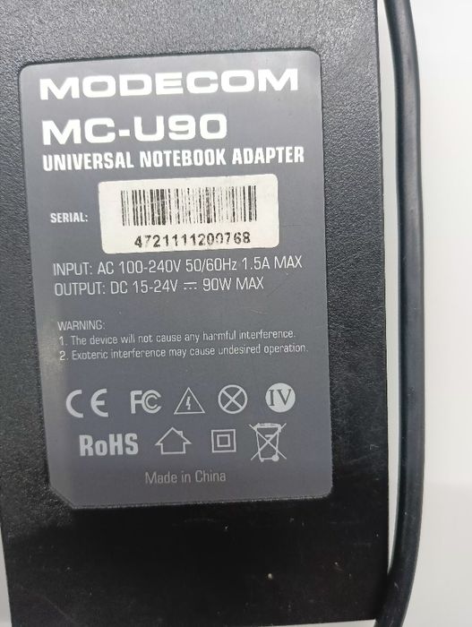 Uniwersalny zasilacz do notebooków MC-U90
