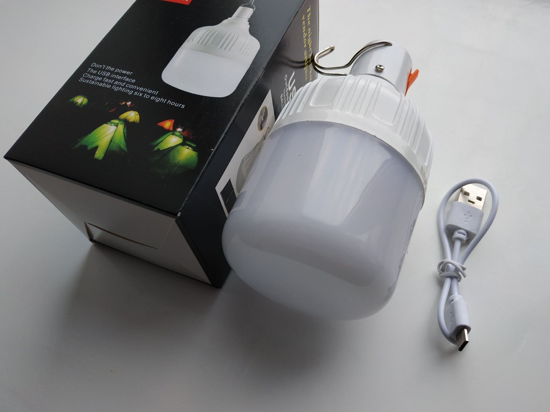 Лампа 60W/ліхтар 60 W Led USB акумуляторна/портативна лампа: 130 грн ...