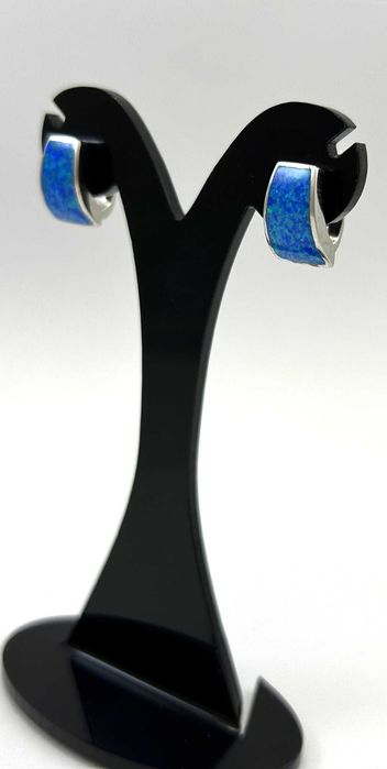 Śliczne kolczyki niebieściaki Ag925