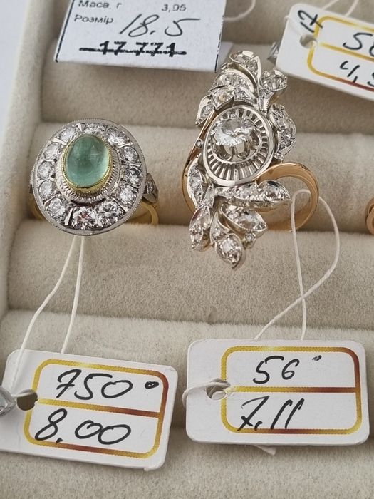 Золотое кольцо ссср с бирюзой нефритом авантюрином