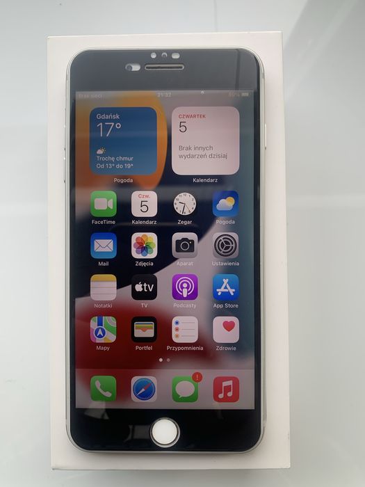 APPLE IPHONE 7+ PLUS 32GB  stebrny + 3 etui
