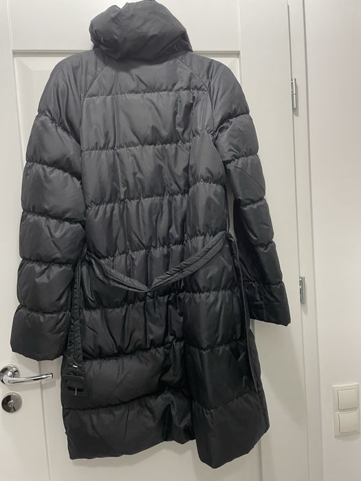 Długa kurtka puchowa Soyaconcept czarna naturalny puch