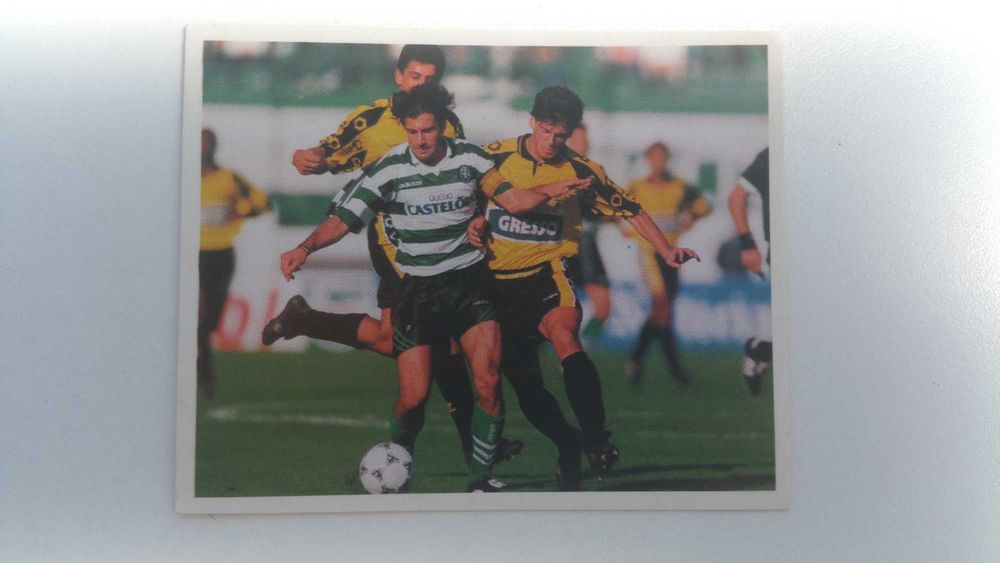 Cromo Luís Figo caderneta magic box Sporting 1906 a 1995