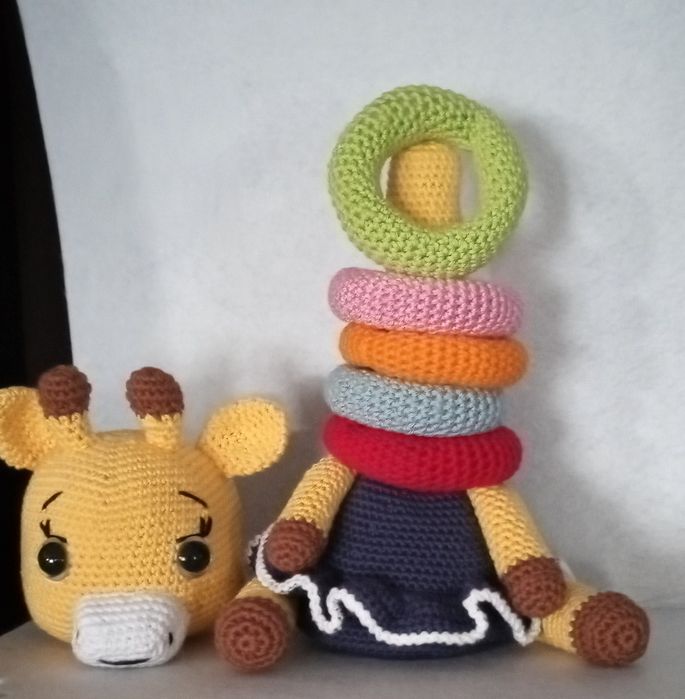 Girafa em crochê educativa