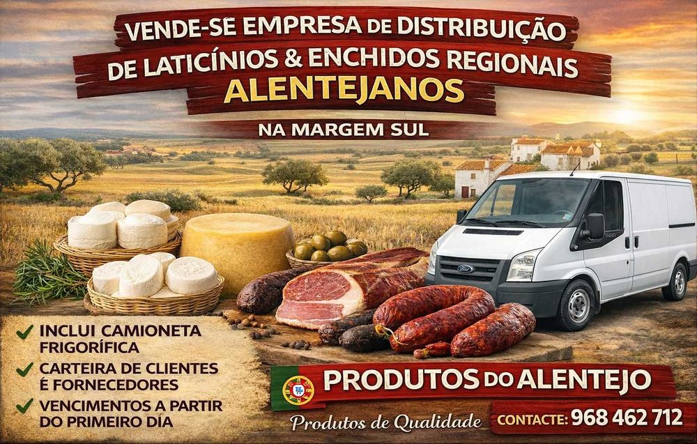 Empresa de distribuição na margem sul à venda