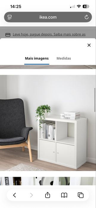 Estante c/portas, branco