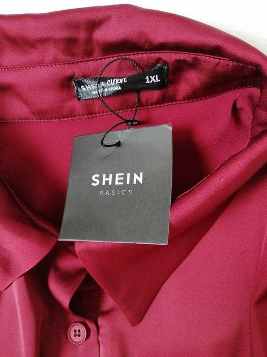 Свободное атласное платье рубашка