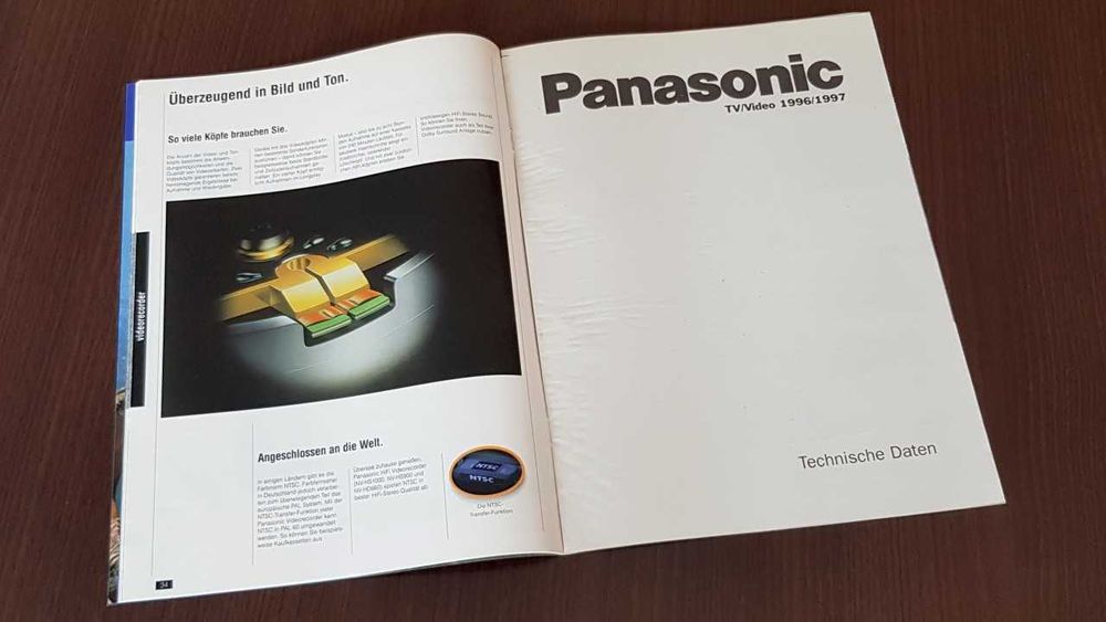 Katalog Prospekt Panasonic TV VIDEO 1996/1997 Retro