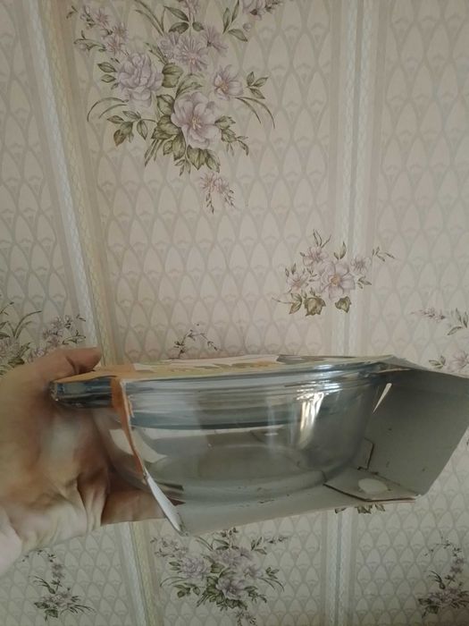 Кастрюля стеклянная, скляна