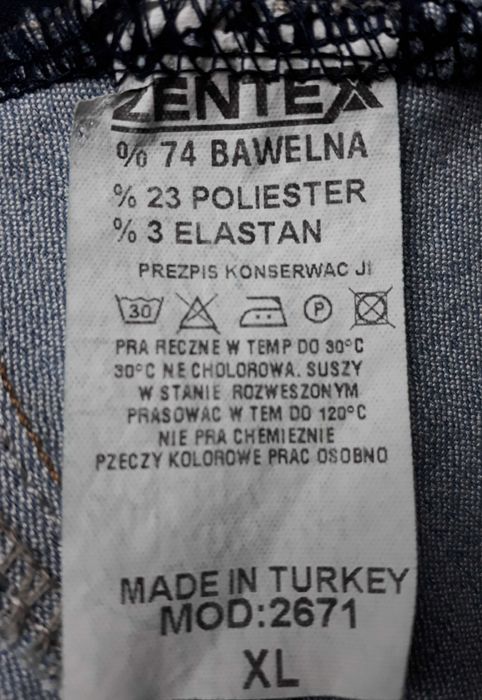 Ciążowe spodnie SLIM JEANS XL