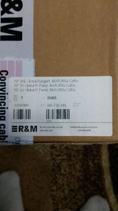 Продам Патч корды R&M 5е, UTP, 4P,PVC