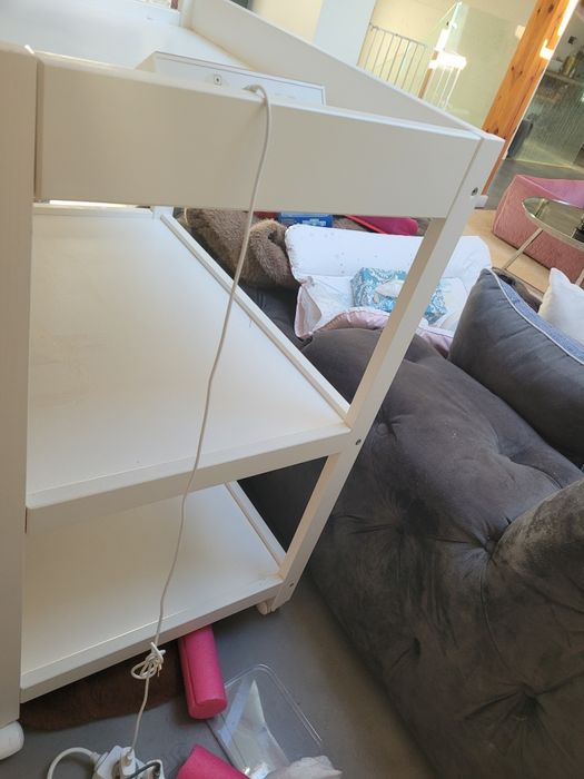 Przewijak drewniany bialy