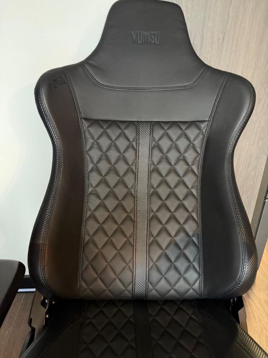 Yumisu 2052 Czarny fotel gamingowy biurowy