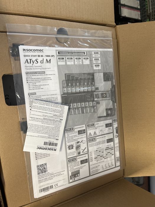 SZR socomec Atys d M 4P 40A 230V sieć/agregat