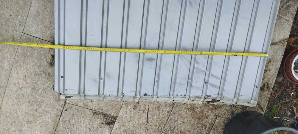 Chapa zincada lacada de ocultação 0.4mm 140x114 cm zinco