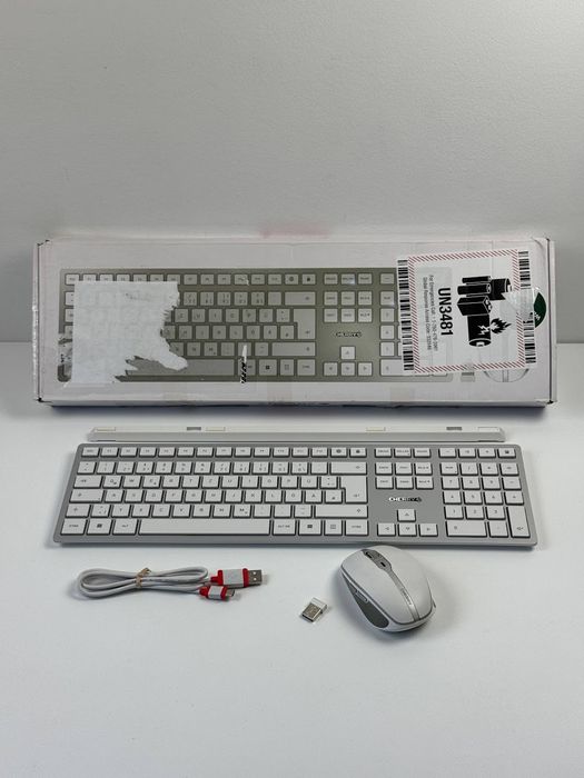 Комплект (клавіатура, миша) Cherry DW 9100 SLIM White/Silver DE QWERTZ