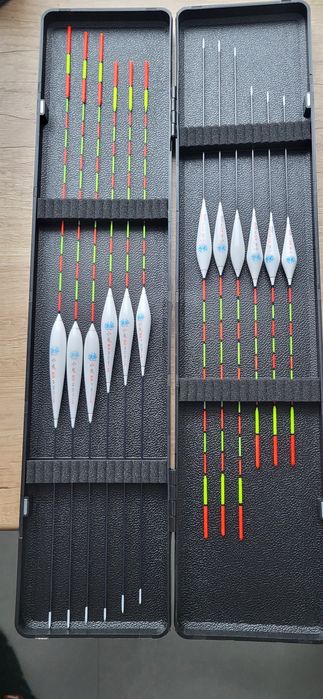 Zestaw splawików z pudelkiem