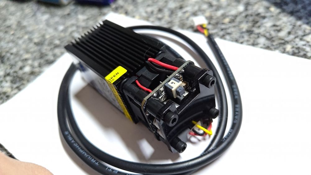 Módulo Laser Azul 2.5W (450nm) para Gravação/CNC - NOVO