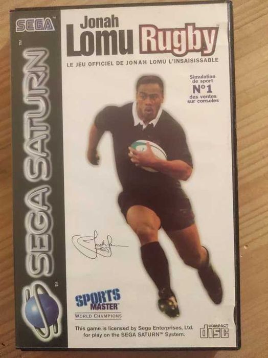 Jogo Jonah Lomu Rugby - Sega Saturn - Completo - Testado