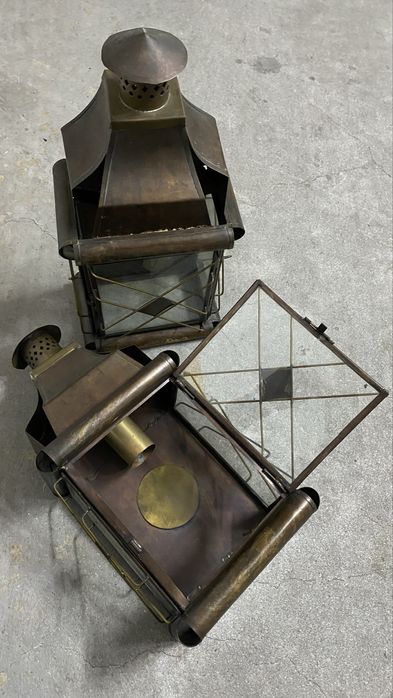 4 lanternas em latao