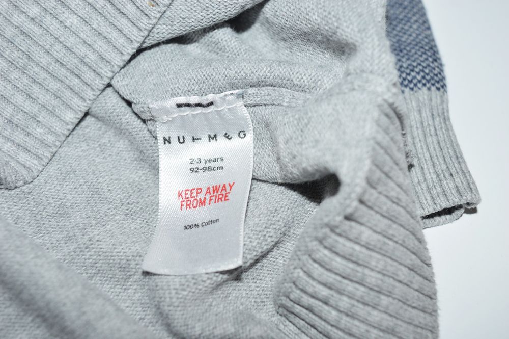 Sweter szaro-granatowy Nutmeg 92-98