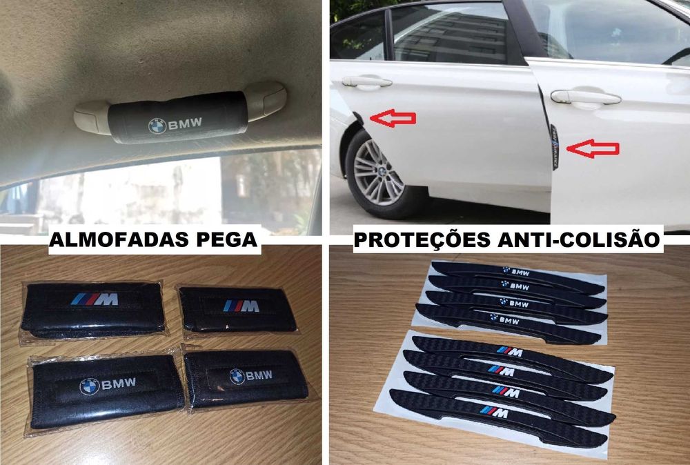 Almofadas pega de mão BMW ou M | Proteção Anti colisão Portas Espelhos