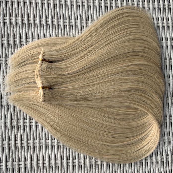 Premium Ultra włosy doczepiane, jasny naturalny blond, 16 klips 372.