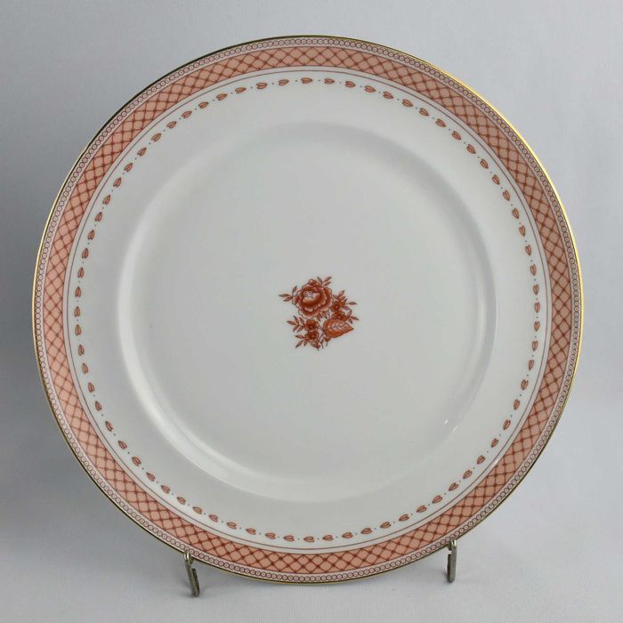 Par de pratos Vista Alegre, decoração Cozinha Velha, cor vermelha