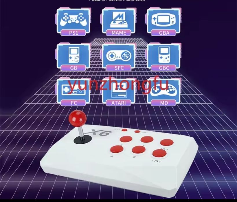 Consola com 1-Joystick sem fios/20.000 Jogos