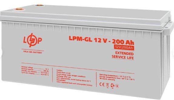 Батареи logic power 12V 200Ah (GEL) + ИБП с правильной синусоидой