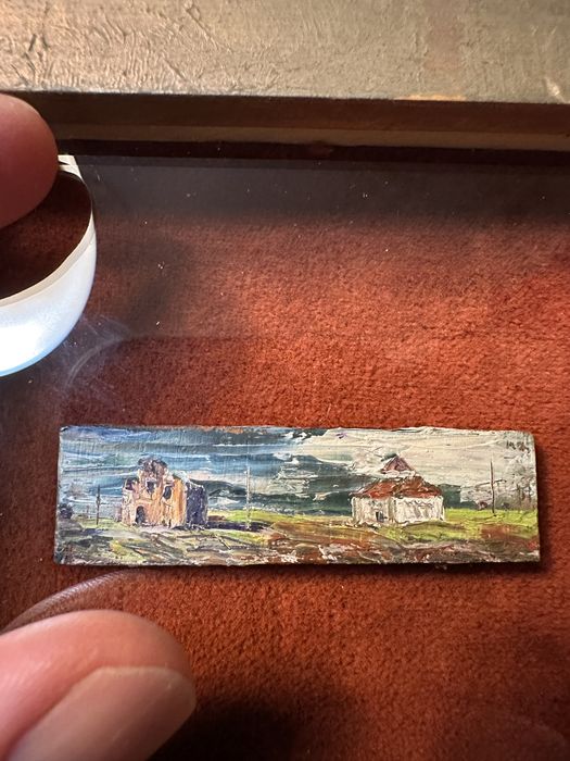 Toledo-vista, pintura  60 x17 mm