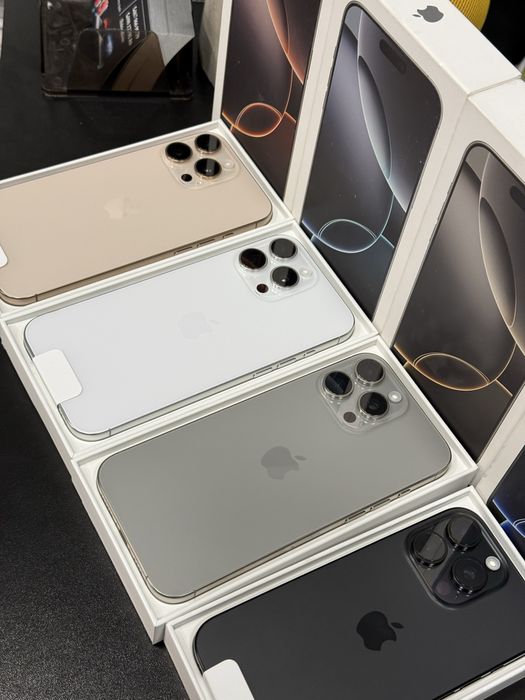 New Open iPhone 16 pro max 256gb natural, white, desert, black