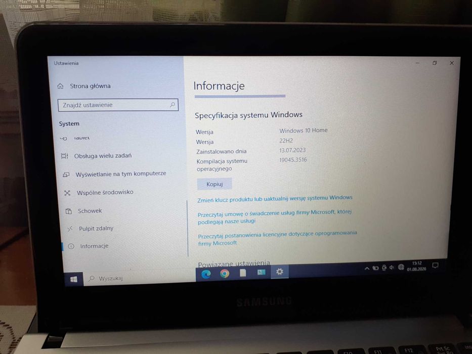 netbook Samsung NC210 + Win10