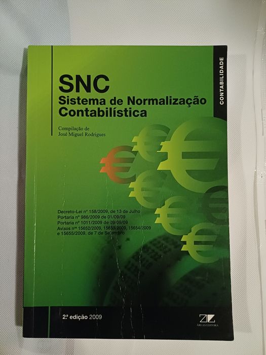 Livro - SNC - Sistema de Normalização Contabilística, Áreas editora