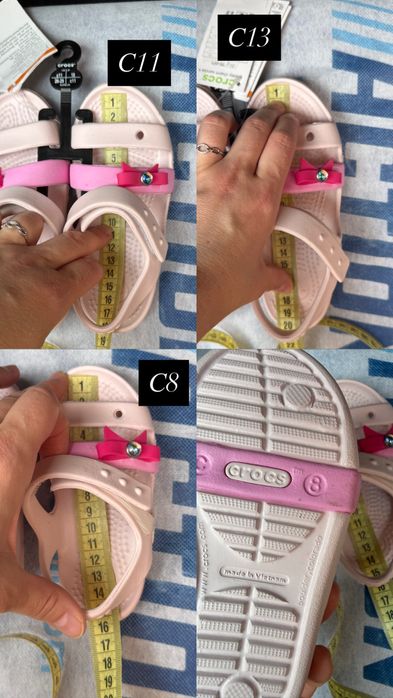 Crocs keeley charm sandal barely pink C8/11/13