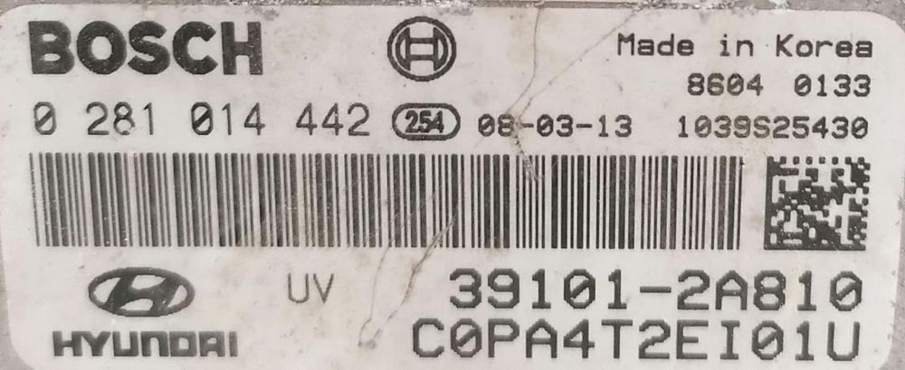 Centralina motor Hyundai I10, 1.1 CRDI, referência 0281014442,