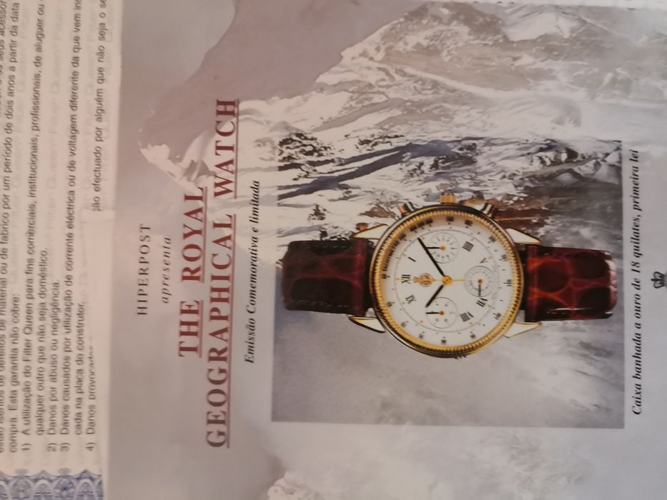 Relógio Genuíno da The Royal Geographical Watch