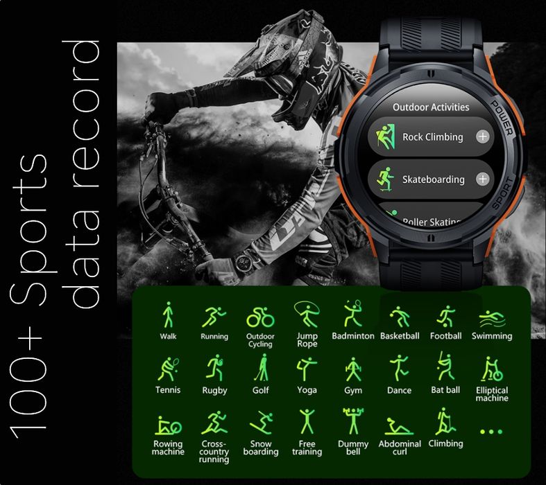 smartwatch męski rubicon rncf26-1 black