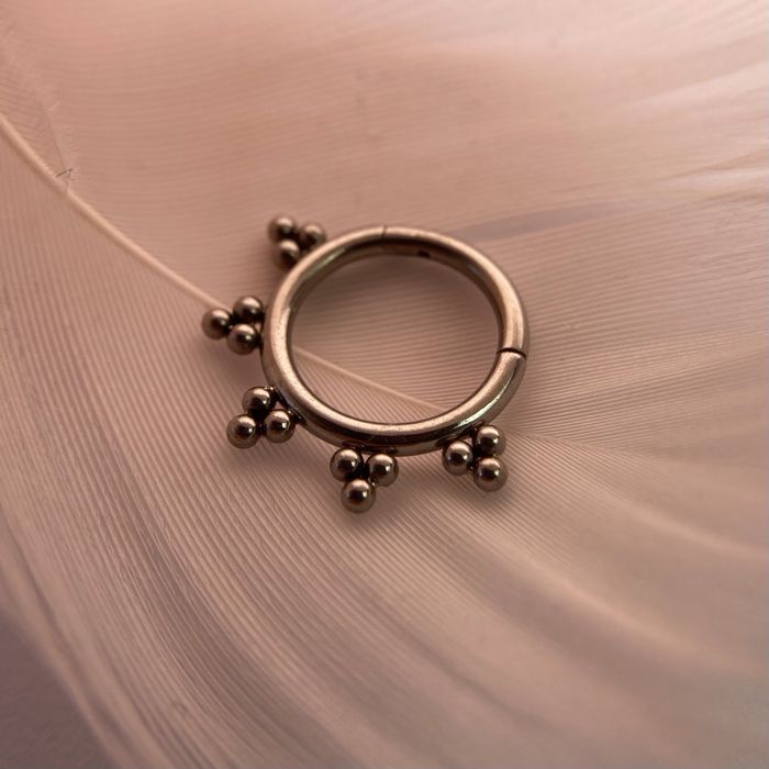 Kolczyk kółko tytanowe dla septum, deith.