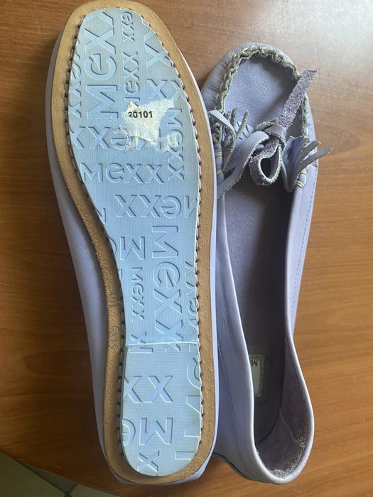 Mexx мокасины новые кожа.