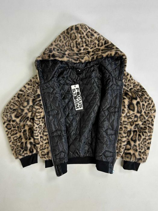 Бомбер с хутром куртка шуба курточка пуховик zip up мех аляска M L S