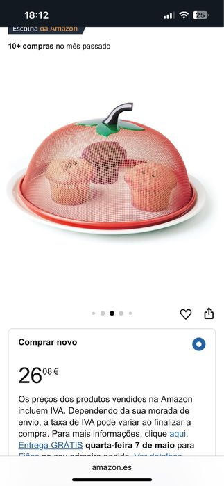 Cesta de Frutas em forma de Maçã