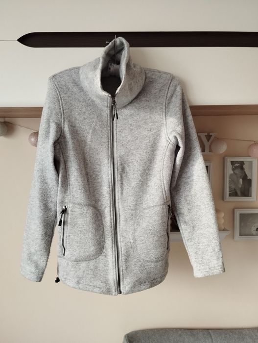 New Balance ciepła szara sportowa bluza damska S 36