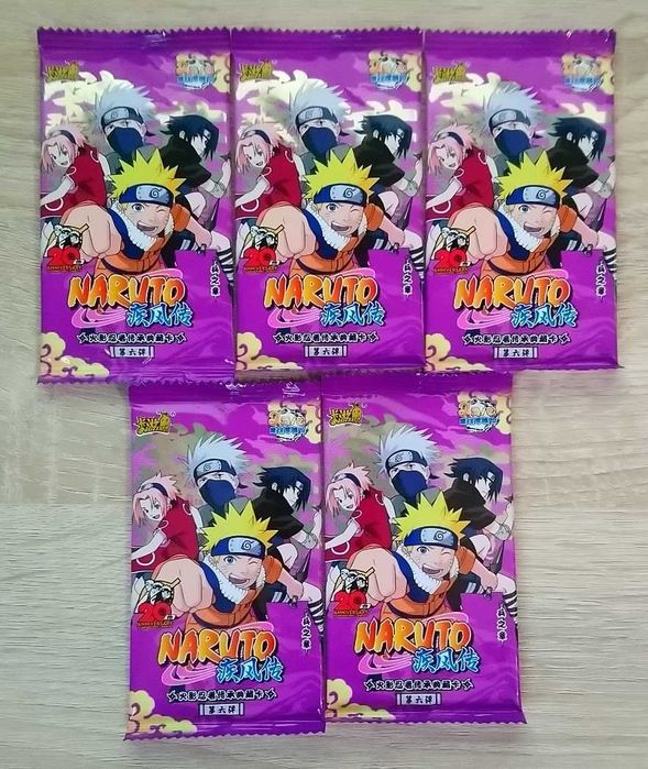 5 Boosterów z Kartami Naruto Tier 2 Wave 6