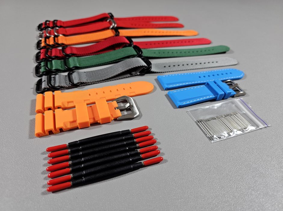 NATO ремінець 22 мм, Zulu, силіконовий ремінець 24 мм