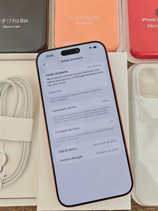 iPhone 17 Pro Max 6.9" 256GB  Laranja Seminovo  S/Face ID Aceito Retomas